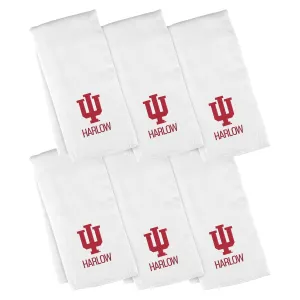 Personalized Indiana Hoosiers 6-Pack Burp Cloths