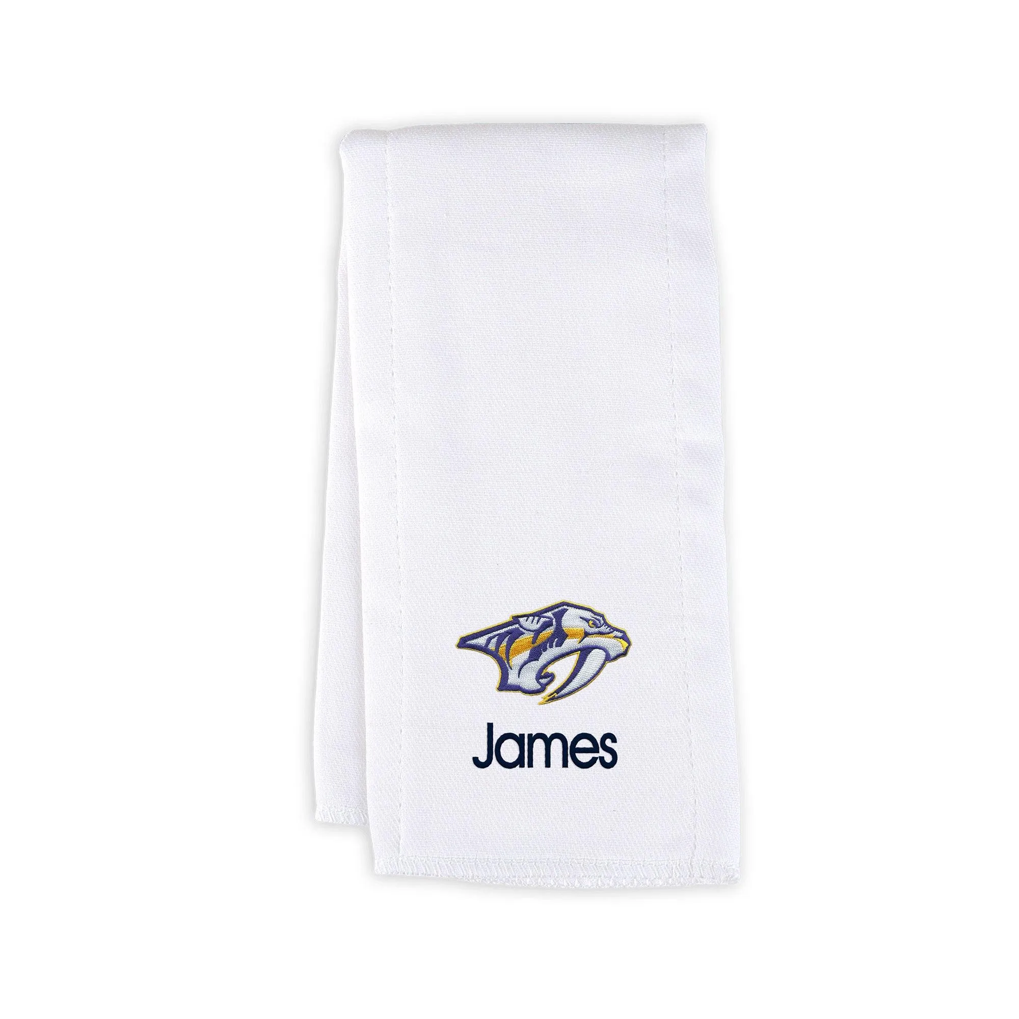 Personalized Nashville Predators Burp Cloth