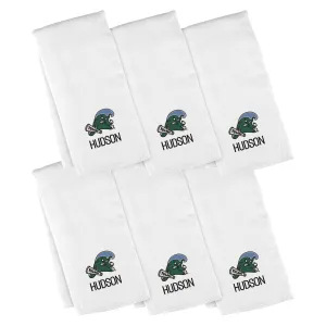 Personalized Tulane Green Wave 6-Pack Burp Cloths