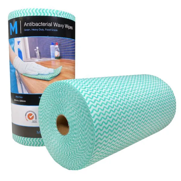 Roll Wipes Heavy Duty - GREEN x 90