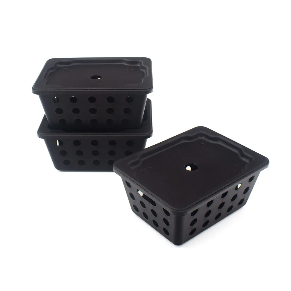 SMALL STORAGE BASKETS WITH LID 3 PIECE SETS 7 3/8” X 5 5/8” X 3 3/8” Coza