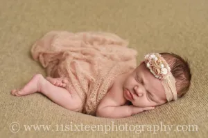 Whisper Knit Newborn Baby Wrap in Beige