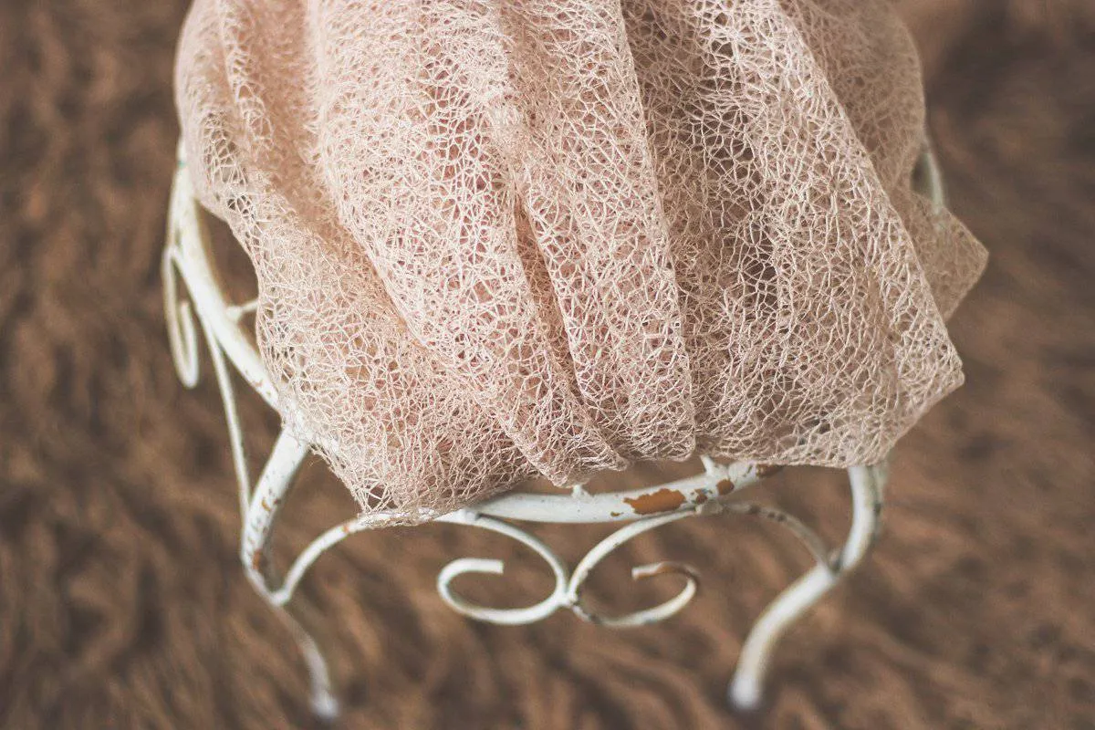 Whisper Knit Newborn Baby Wrap in Beige