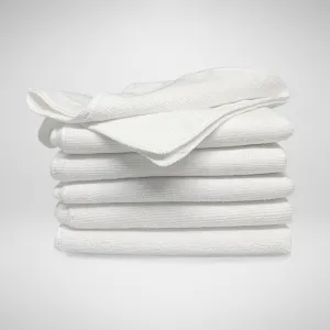 White Microfibre Cloths