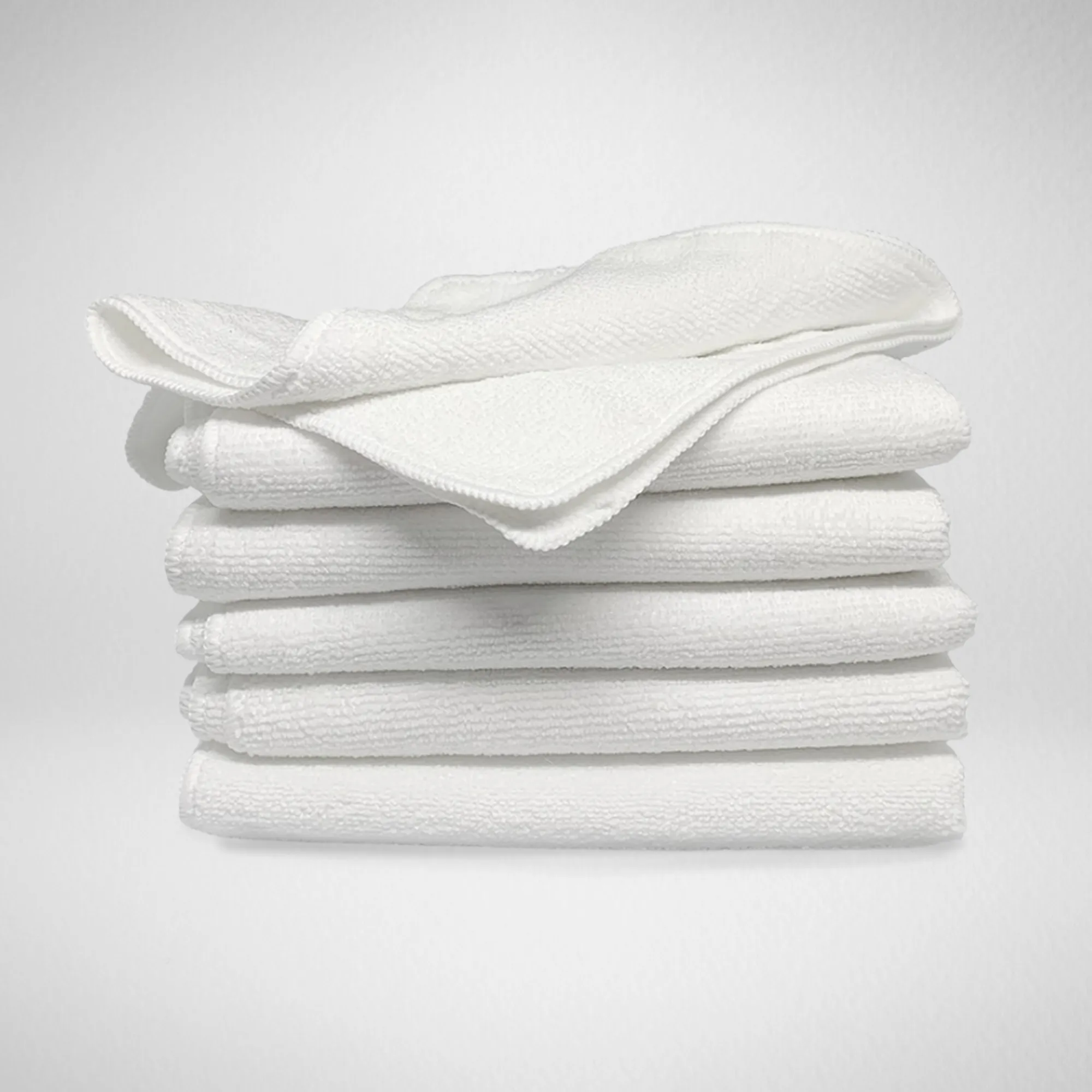 White Microfibre Cloths